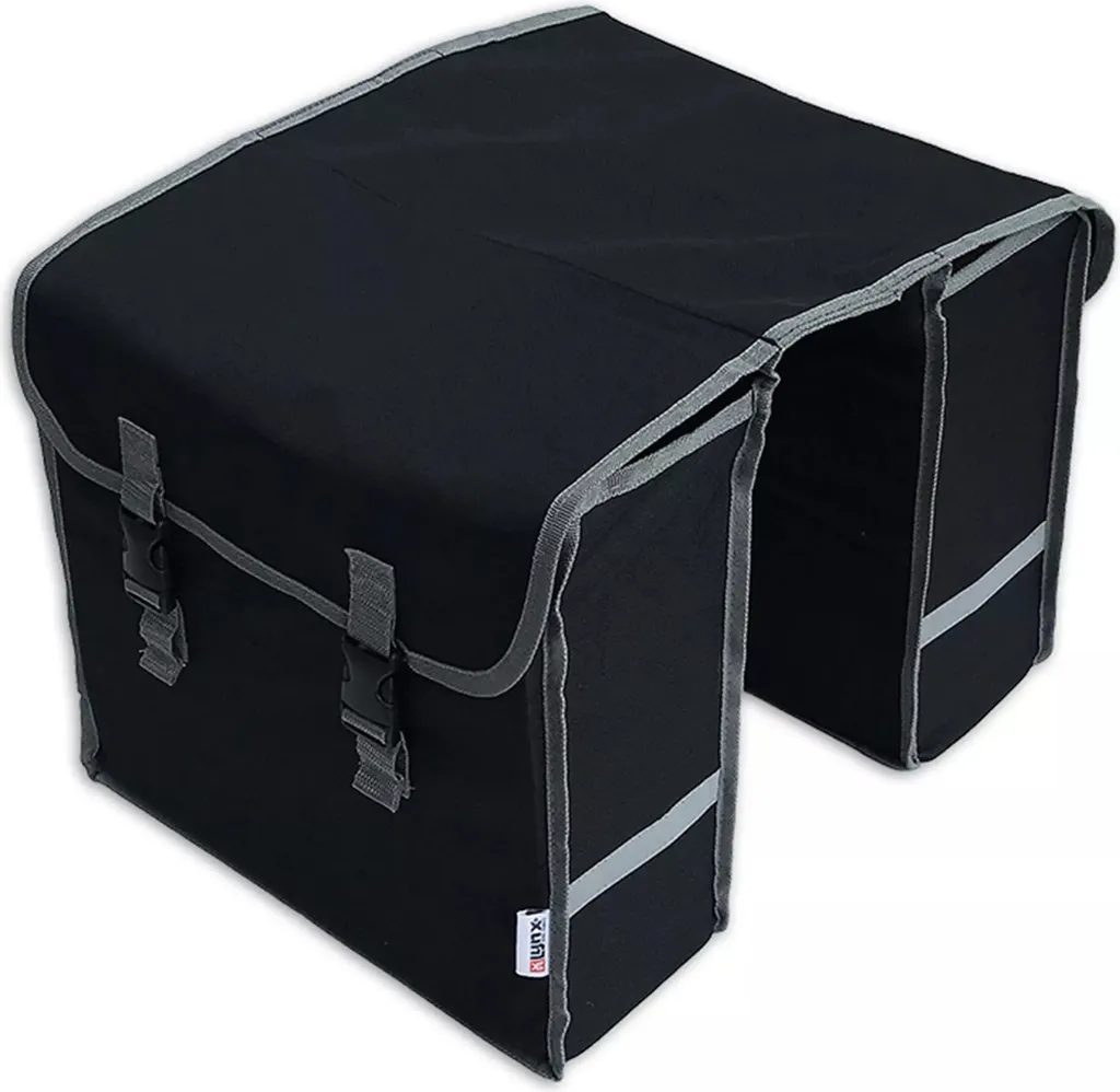 Sac Double 32L Noir/Gris - Ne Manquez Plus de Place sur Votre Vélo