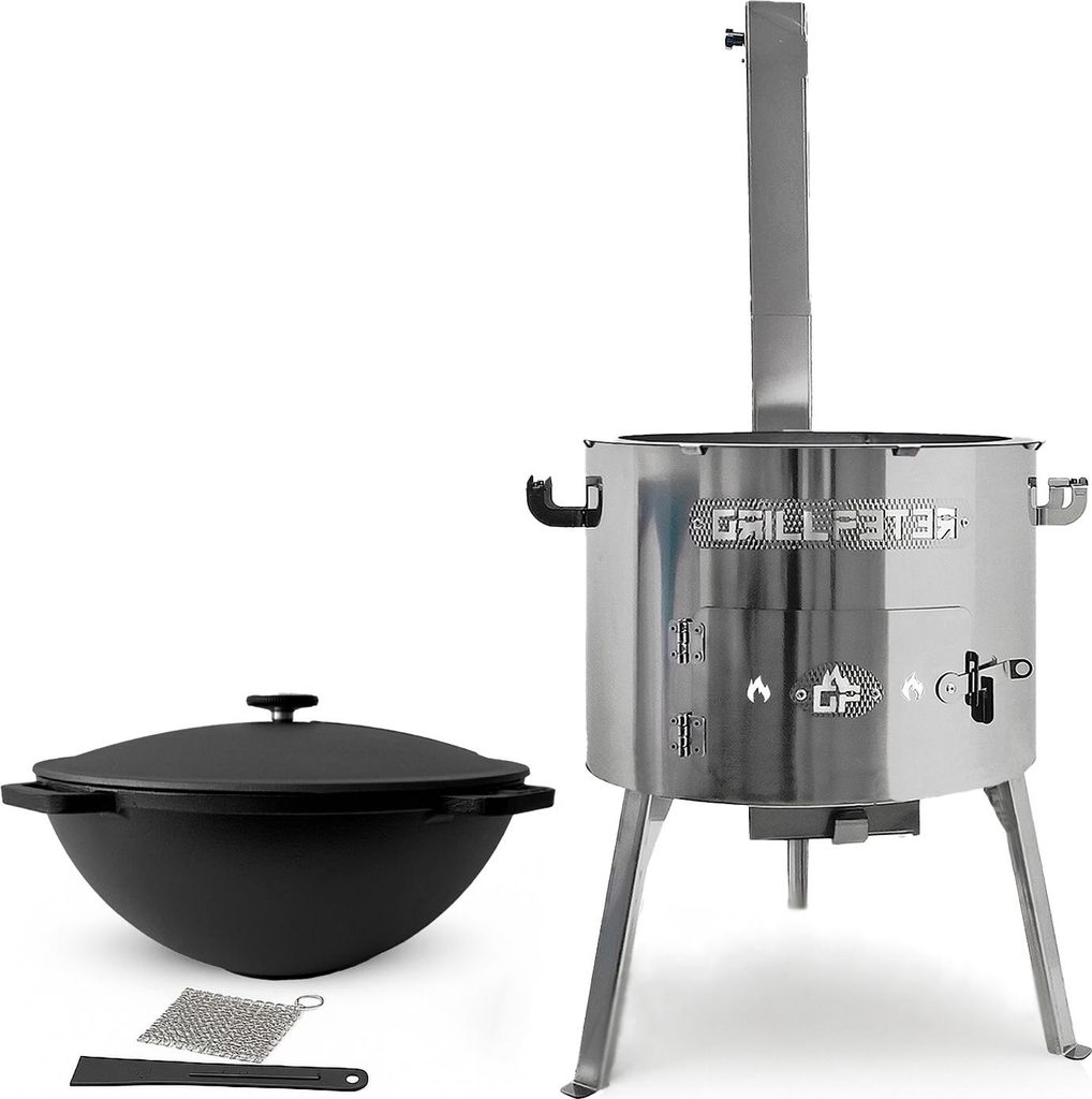 Utschak Timur Ø45 cm Edelstahl Kazan 20L aus Gusseisen Produktbild 