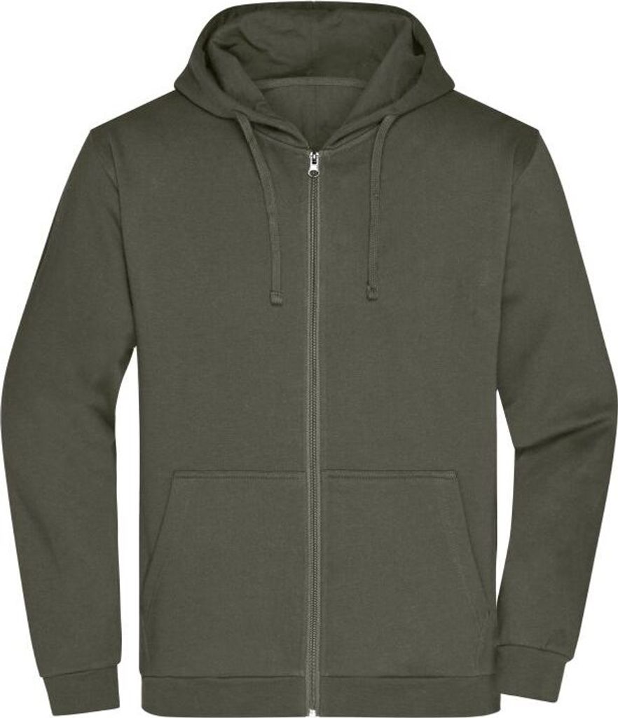 Klassische Sweatjacke mit Kapuze dark-grey, Gr. 4XL
