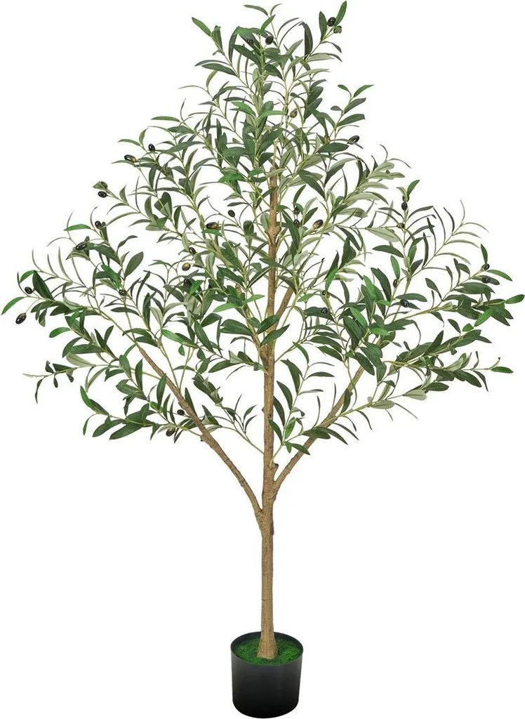 Olivier artificiel 150 cm : plante verte sans entretien pour intérieur