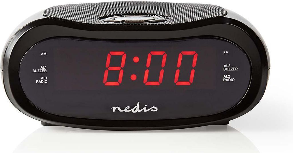Nedis Digital-Wecker-Radio - LED - AM / FM - Produktbild 