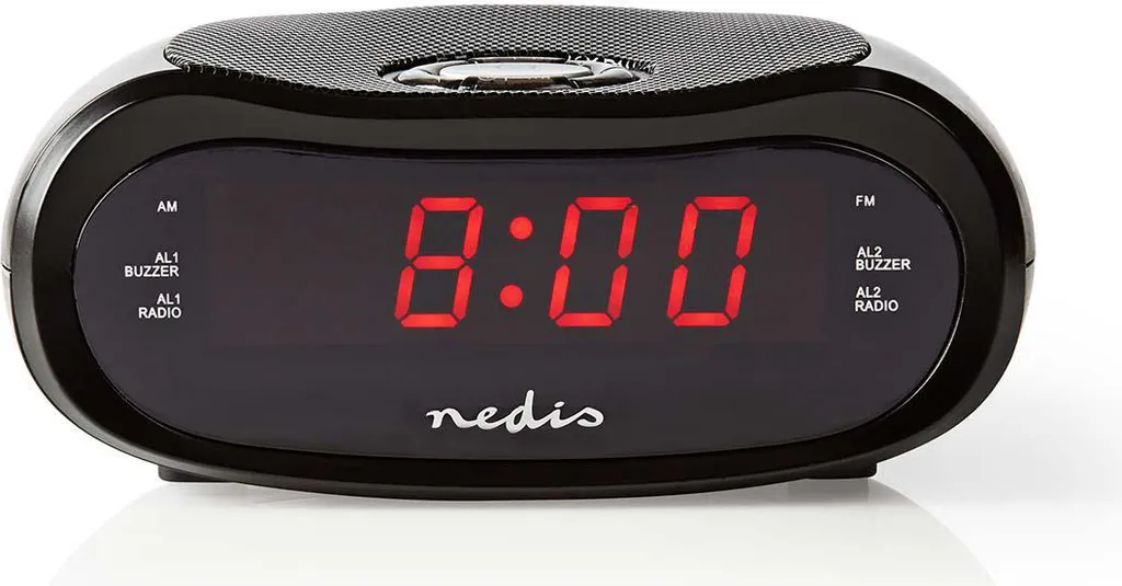 Réveil matin avec projection de l'heure et radio AM/FM pour la chambre