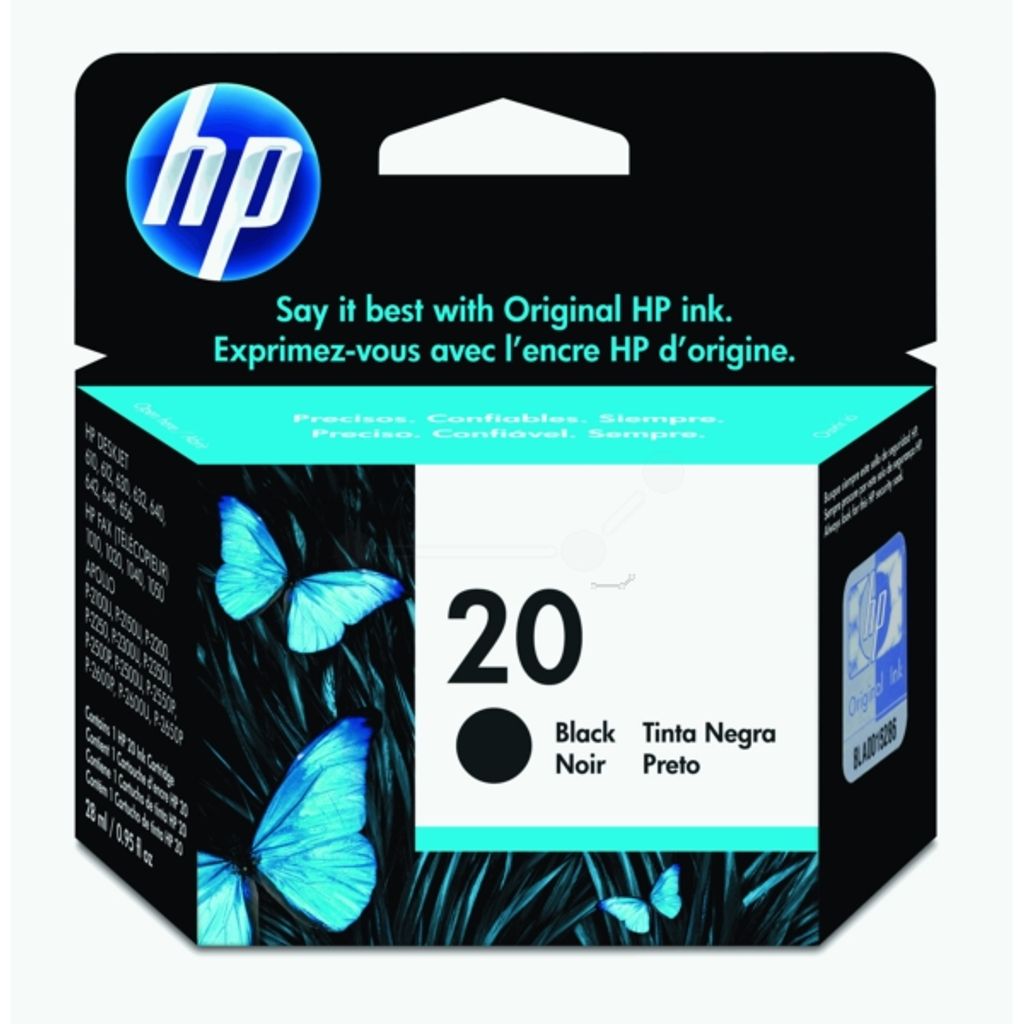 Original HP C 6614 DE / 20 Tintenpatrone schwarz, 460 Seiten, 12,34 Cent pro Seite, Inhalt: 28 ml - ersetzt HP C6614DE / 20 Druckerpatrone