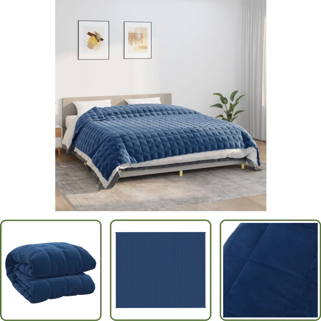 Coperta Pesata Blu 11kg 220x260 cm | The Living Store per Insonnia - 7