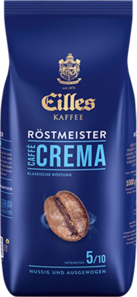 EILLES KAFFEE Röstmeister CAFFÈ CREMA, 1000g haricots Image du produit 