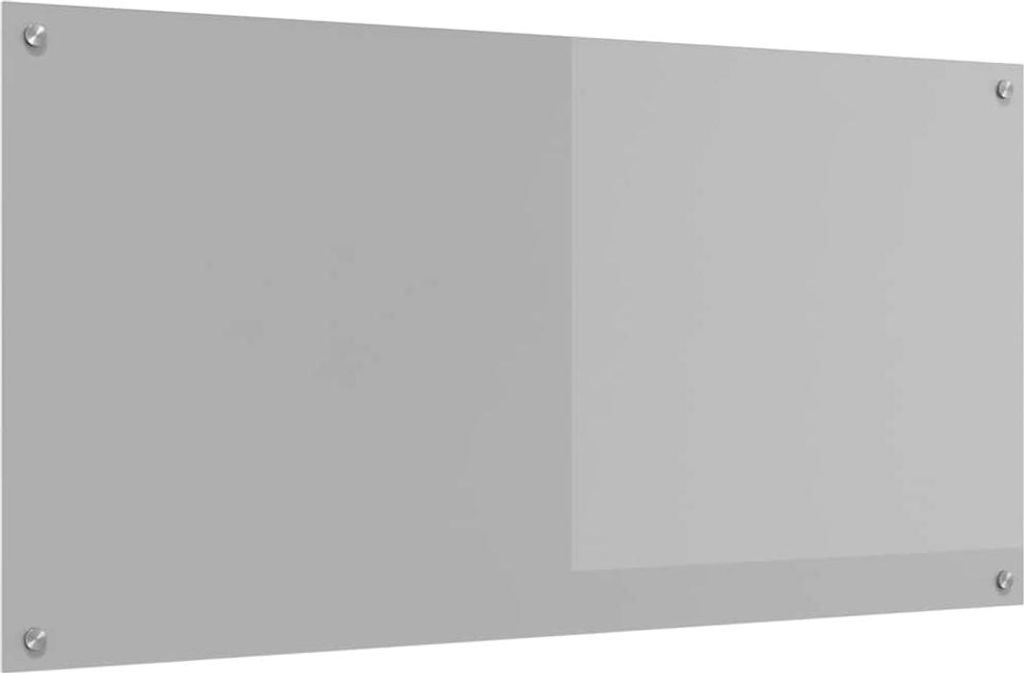 vidaXL Küchenrückwand Hellgrau 120 x 60 cm Gehärtetes Glas Produktbild 
