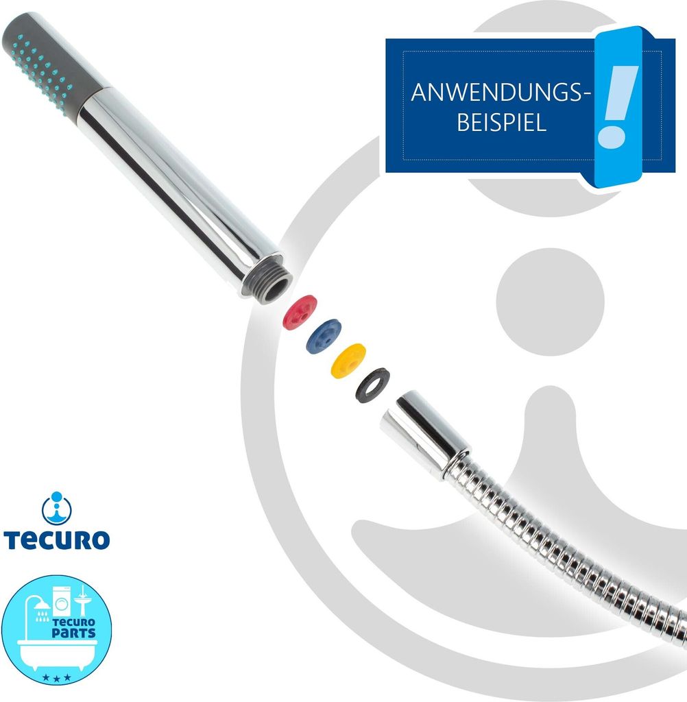 tecuro Wasser-Spar-Set für Brauseschlauch/Duschkopf - Produktbild 6