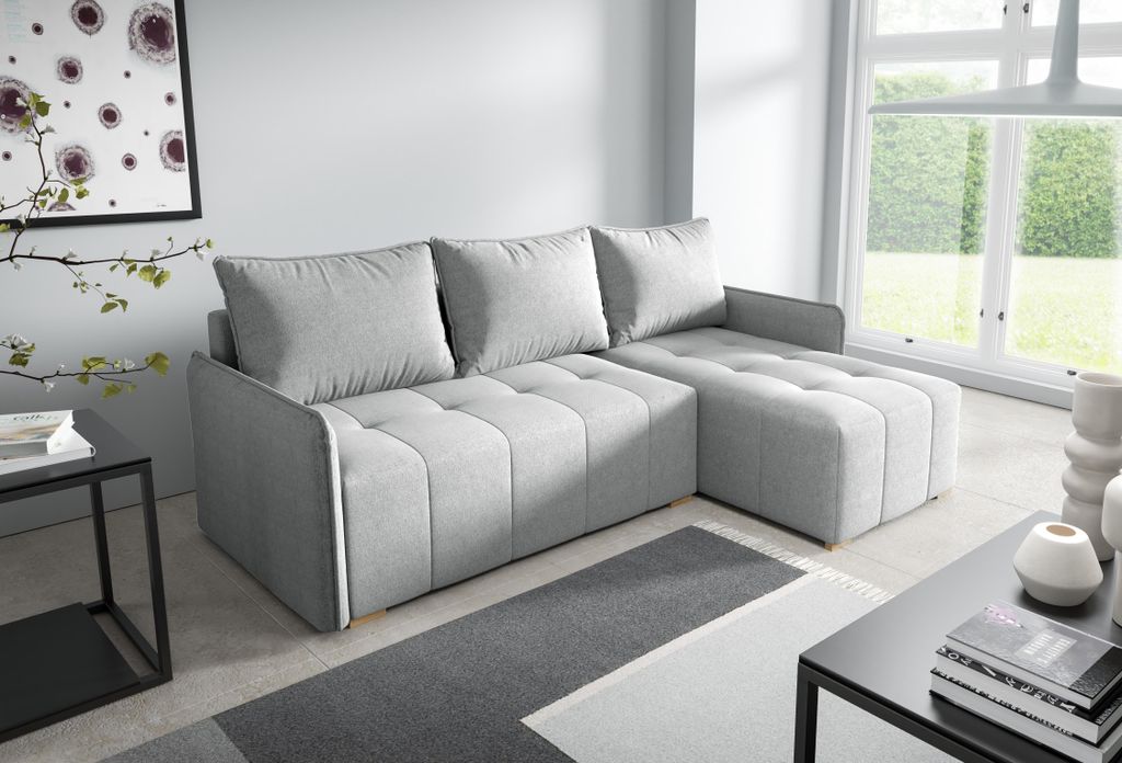 FurMeb24 ECKSOFA LIMA - 210 x 140 cm neve 83 - s funkcí Obrázek produktu 
