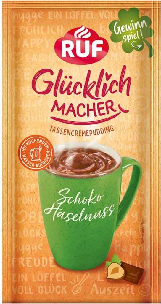 RUF Glücklichmacher Tassenpudding Schoko Haselnuss 59g Produktbild 