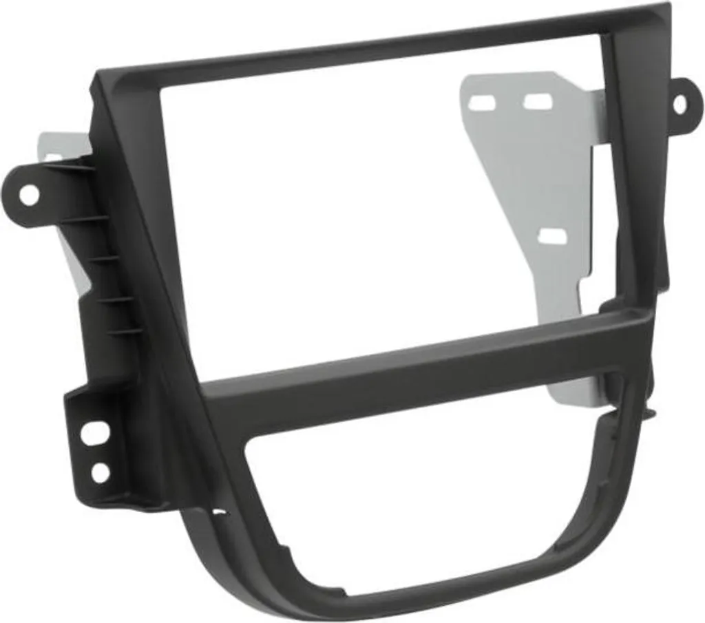 Adaptateur de façade 2-DIN pour Opel Mokka 10/2012 jet noir brillant