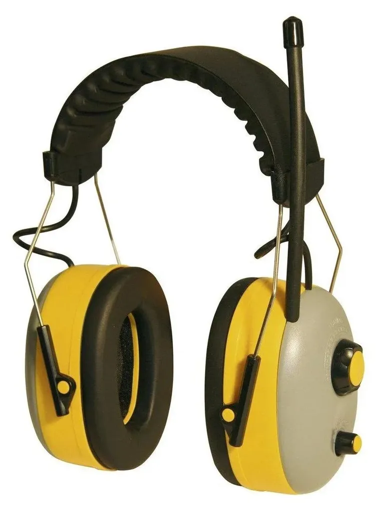Casque anti-bruit avec radio FM pour travaux forestiers et bricolage