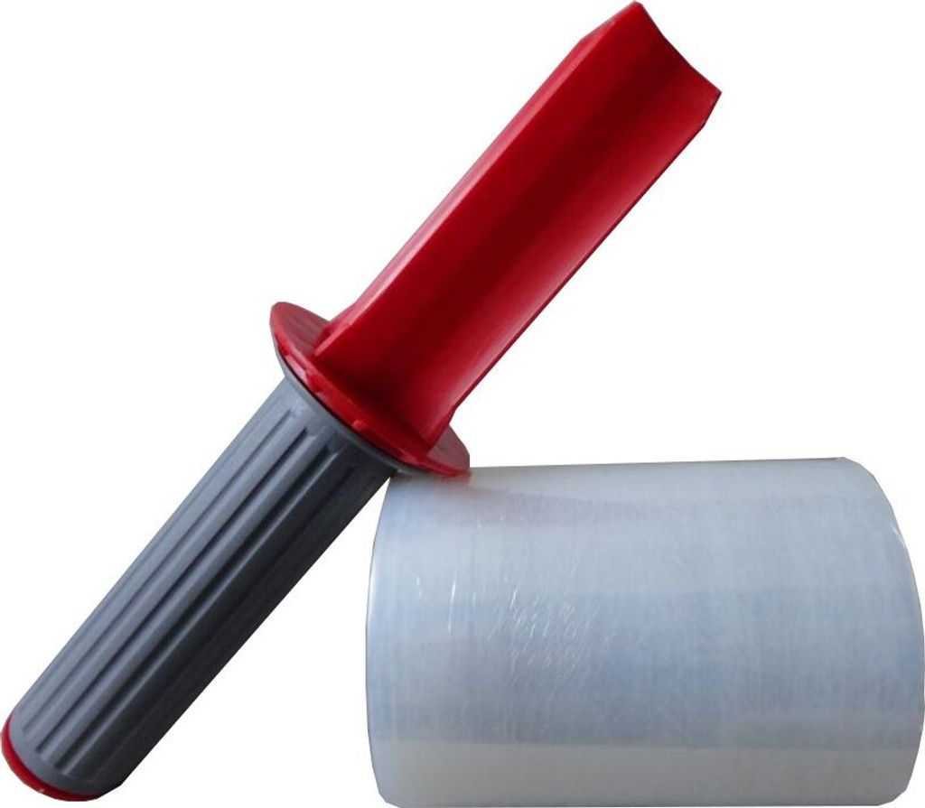 6 Rollen Mini Stretchfolie 100mm x 150m + Abroller 20my
