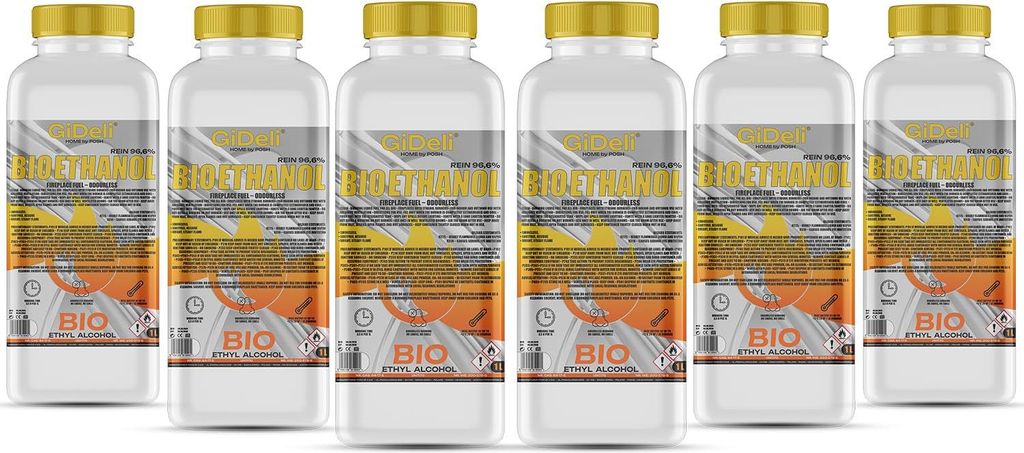 Bioetanol bez zápachu 96,6 % 6 l pre krby Universal bez Obrázok produktu 