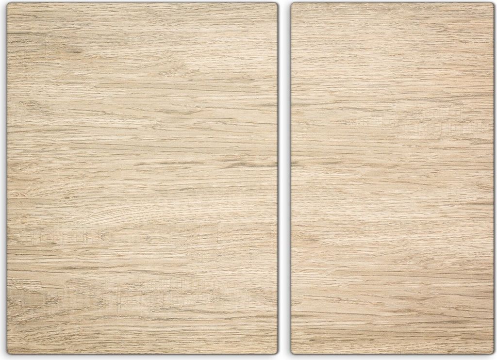 Glas-Herdabdeckplatten Glaskeramikkochfeld-Abdeckung Spritzschutz Schneidebrett Zweiteilige Glas 70x52 Holz Motive