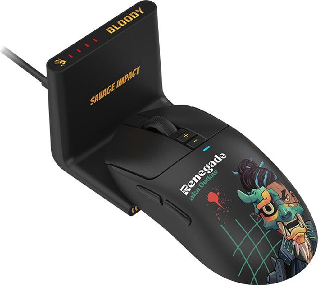 A4TECH Maus Bloody R72 Ultra Duo Wrls 2,4G+USB Renegade Produktbild 