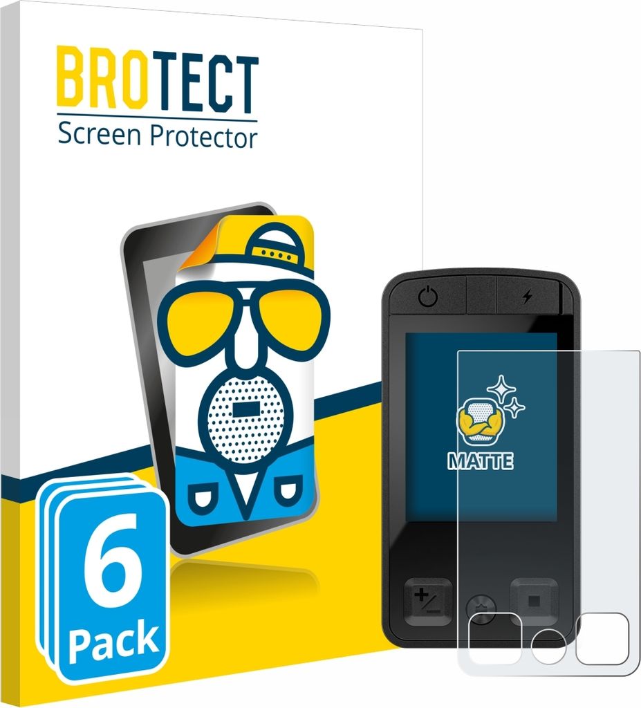 6x BROTECT Schutzfolie für Bosch Kiox 400C Displayschutz Displayschutzfolie Folie Matt Entspiegelungsfolie