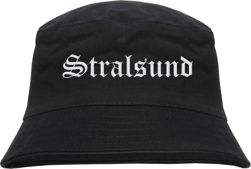 Stralsund Fischerhut - Altdeutsch - bestickt -  Bucket Hat Produktbild 