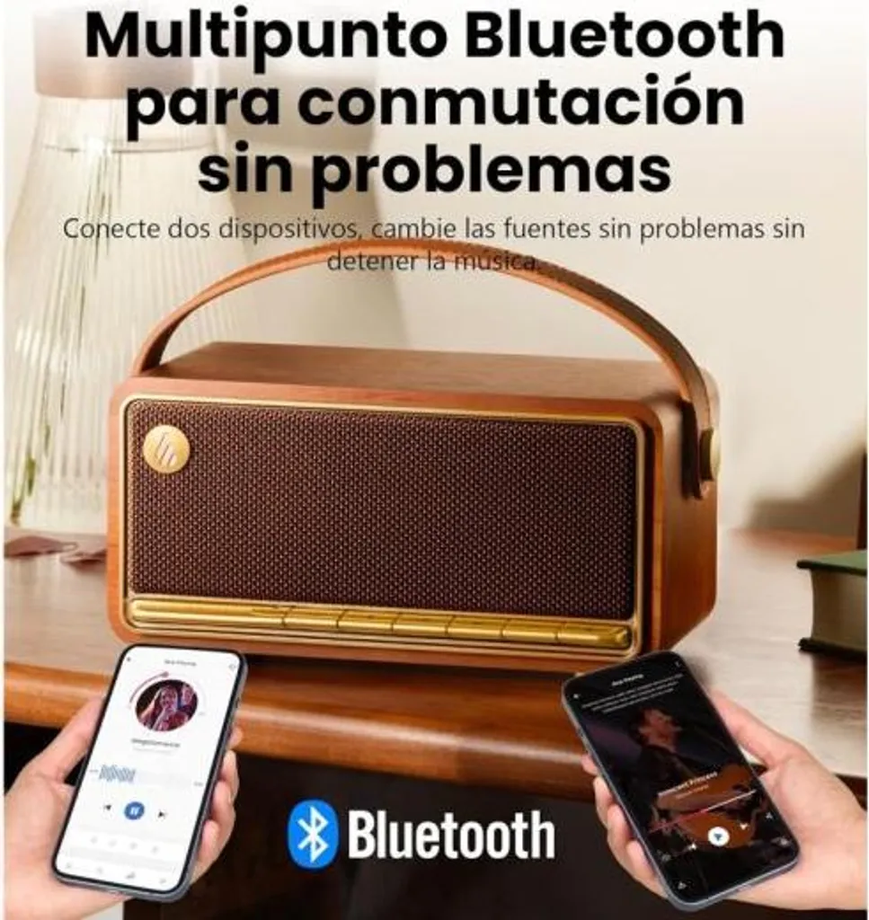 Enceinte Bluetooth EDIFIER MP330 marron au son stéréo puissant - 7