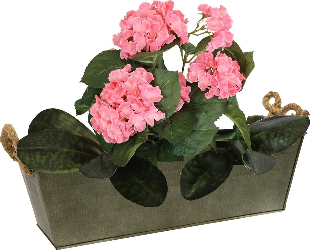 Zeitzone Blumentopf-Set Zink – 3 Stück, Vintage-Look, Mit Ablaufloch & Gummistopfen, Ca. 12,5 Cm