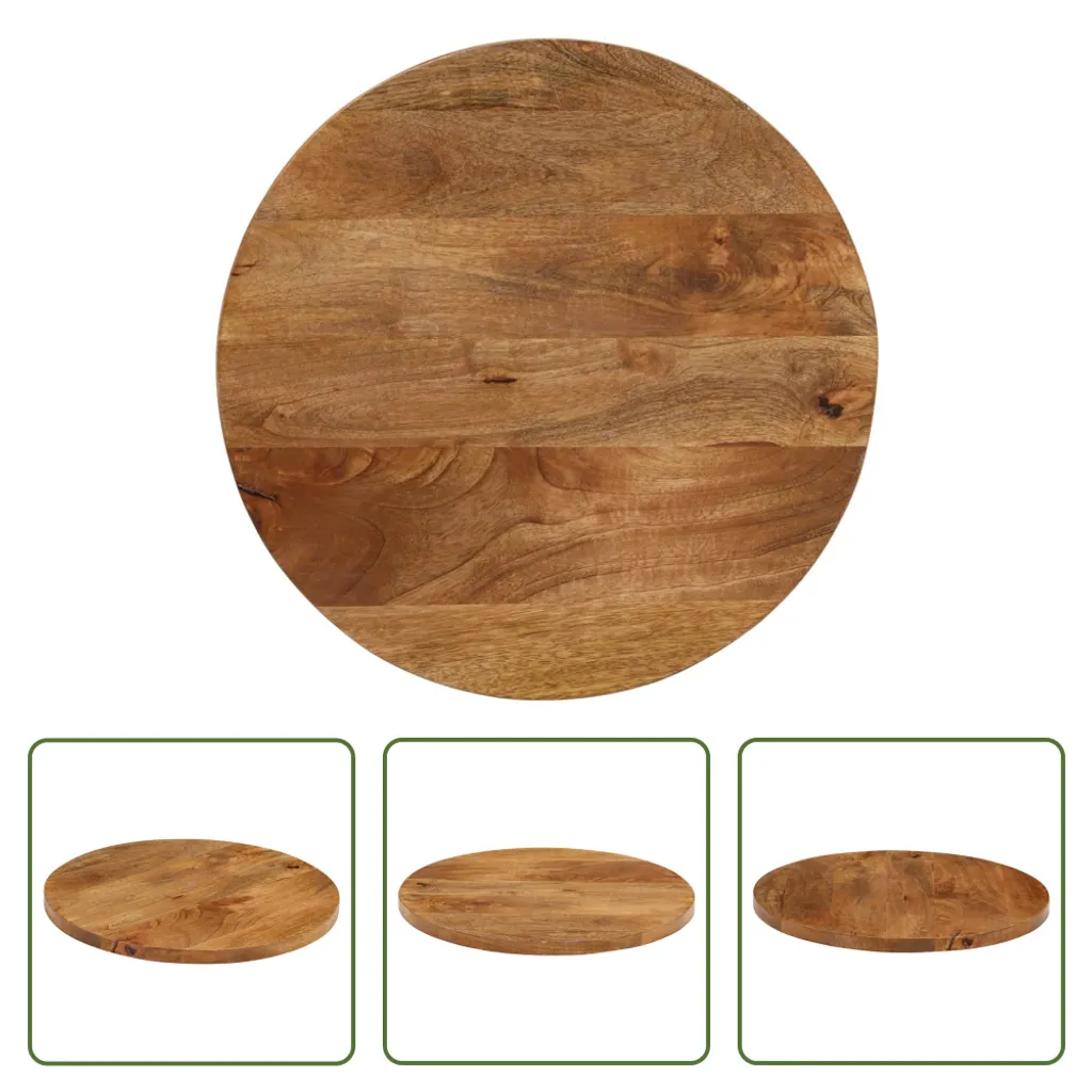 Piano Ricambio Tavolo 50x2,5 cm Legno Mango Massello | The Living Store