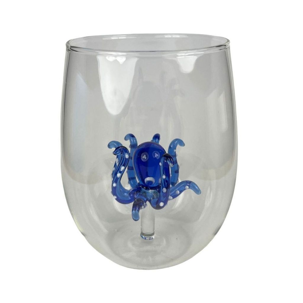 Verre à boire octopus en verre soufflé à la bouche Image du produit 