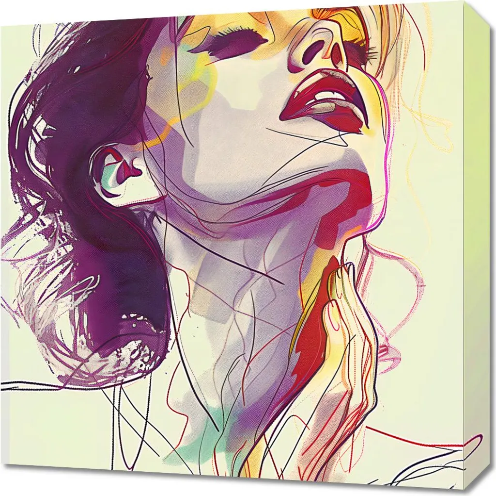 Quadro Astratto Fluidità 50x50 | Decorazione Parete Design Moderno