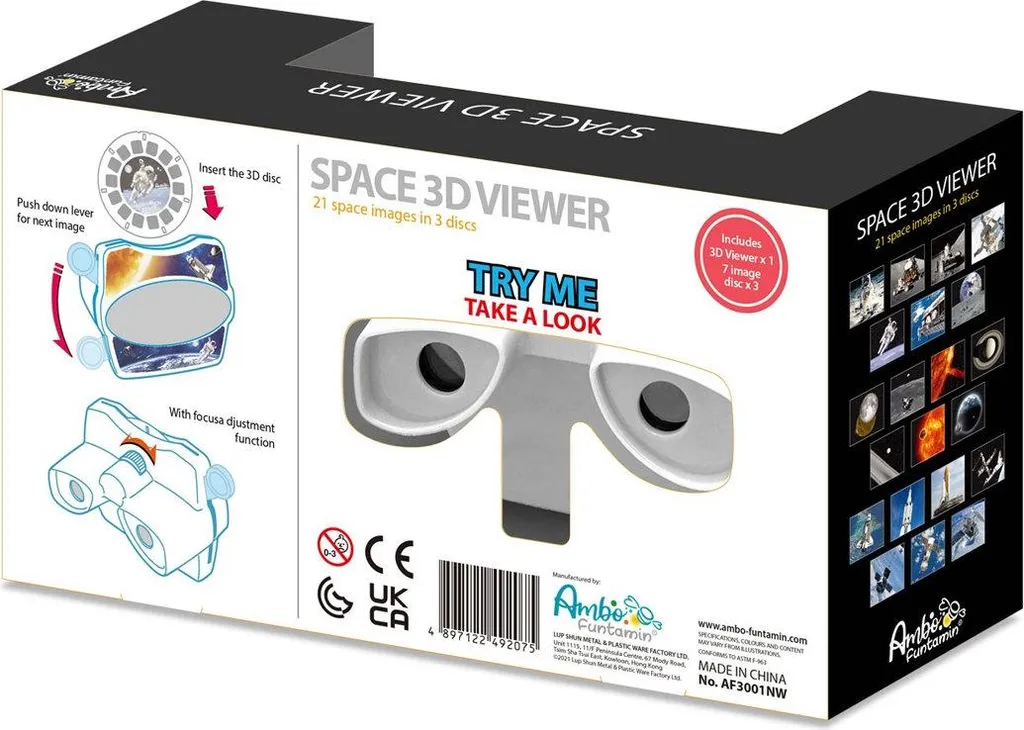 Visionneuse 3D Éducative Espace : Jeu en Carton Ambo pour Enfants