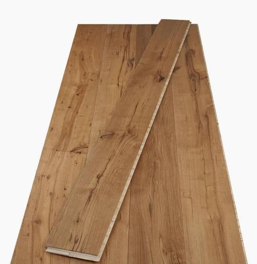 Timefloor | 2,873 m² | Braun 14 mm Parkett, Eiche Rustikal Landhausdiele, 3 Schicht Fertigparkett, Gebürstet Geölt, Mit Uniclic Klick, Für Fuß...