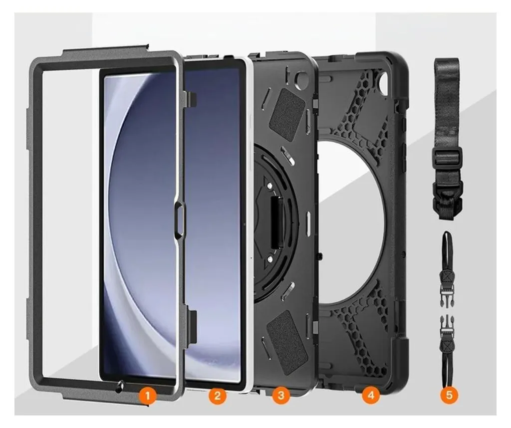 Case Armor Samsung Tab A9 Plus 11 - Protezione Ibrida con Kickstand - 4
