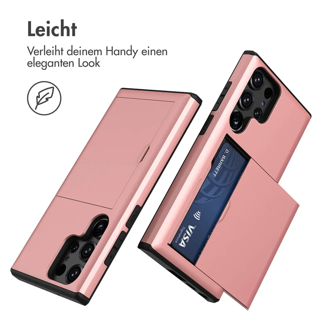 imoshion Cover posteriore con scomparto per carte Samsung Galaxy S23 Ultra - Oro rosa - 3