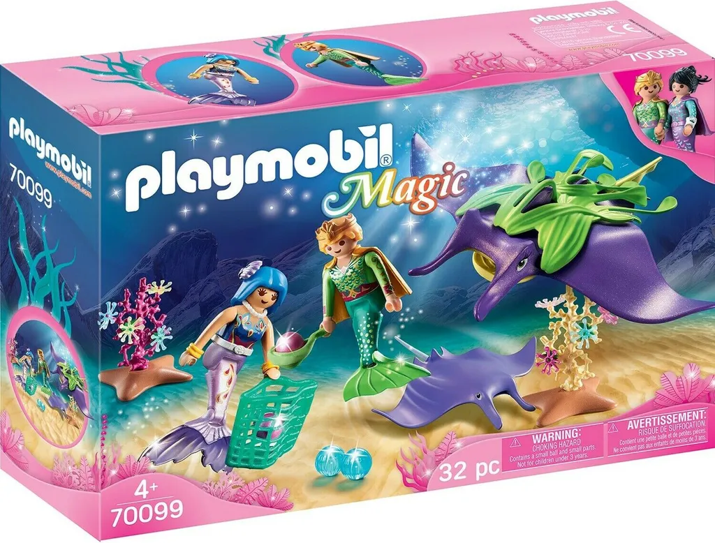 PLAYMOBIL 70099 Collecteur de perles avec raie Magic pour enfant