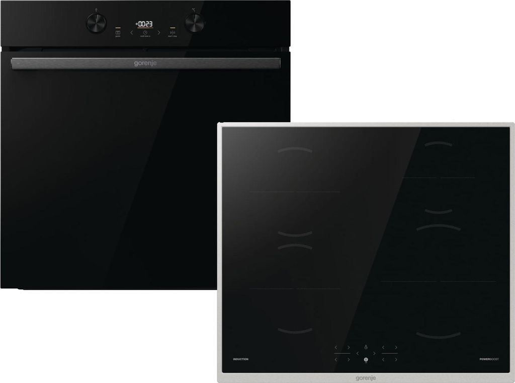 Gorenje Dark Pepper Set SID - Backofen BOS6737E20FBG + Induktionskochfeld GI6401BX autark