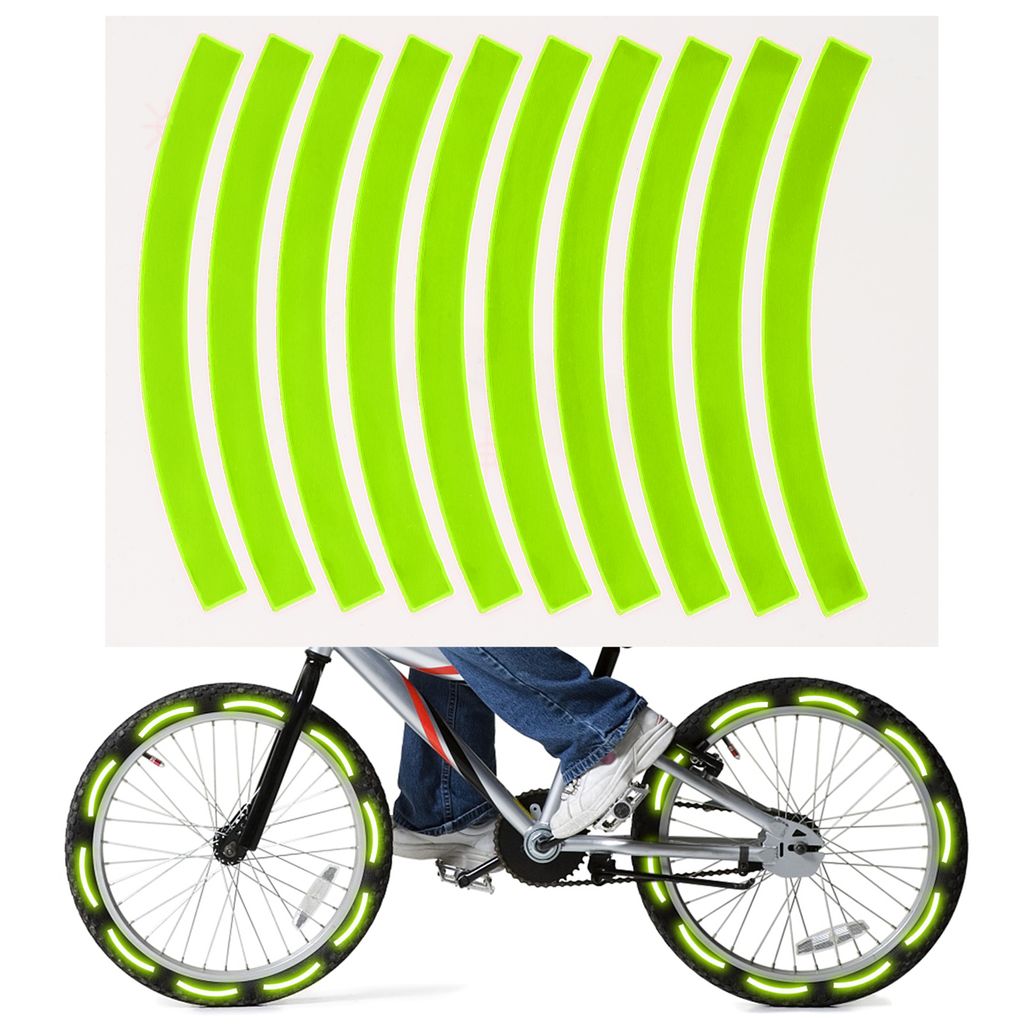 Reflektierende Fahrradfelge Aufkleber Sicherheit Fahrrad Reflektor Klebeband 