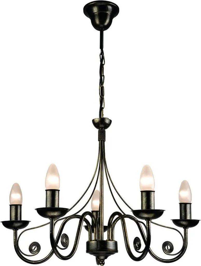 Suspension industrielle DONATO noir mat L57cm - Lustre dimmable E27