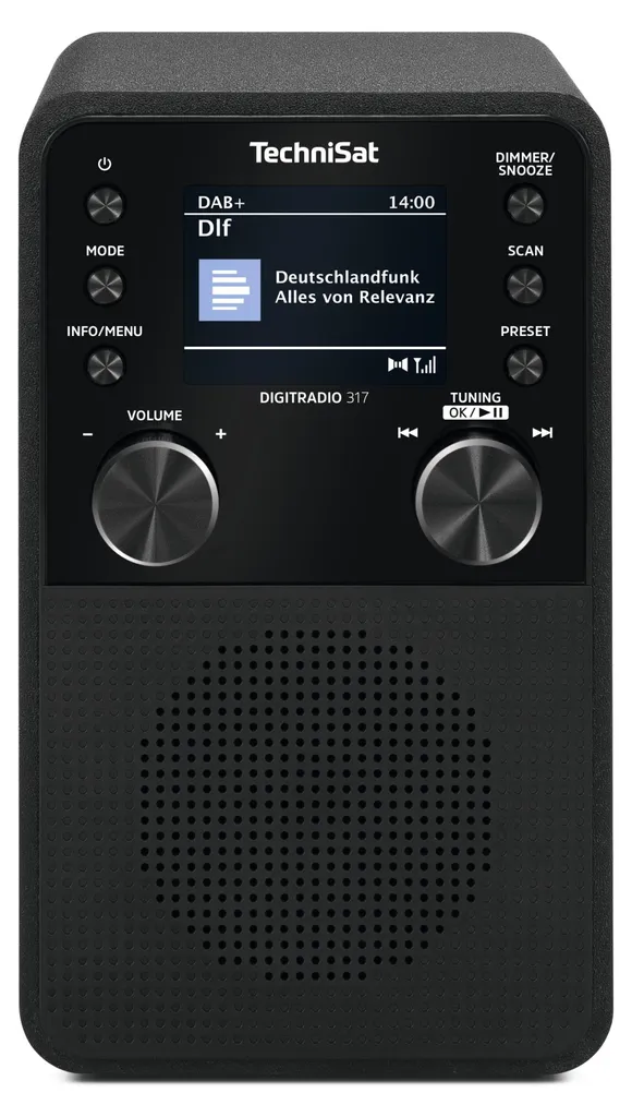 TechniSat DigitRadio 317 Noir : Radio DAB+ Portable avec Son Cristallin