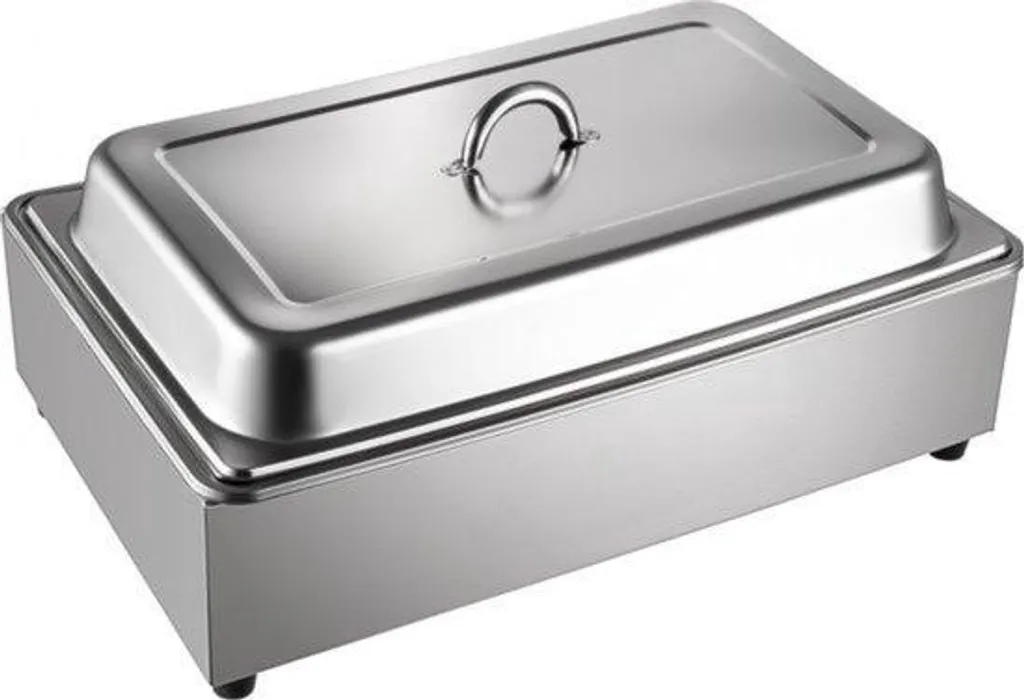 Chauffe-plats professionnel 400W en acier inoxydable de 68 x 47 x 30 cm