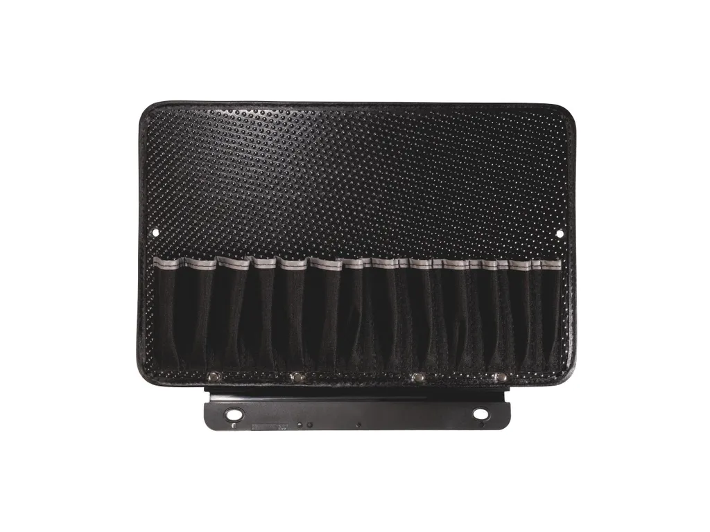 Présentoir porte-outils vertical avec double face de rangement mural