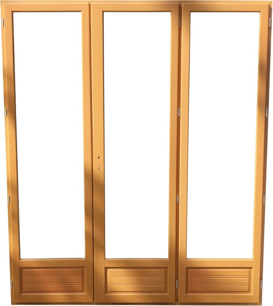 Porte fenêtre Bois 3 Vantaux H215 x L180 Côtes Tableau Image du produit 