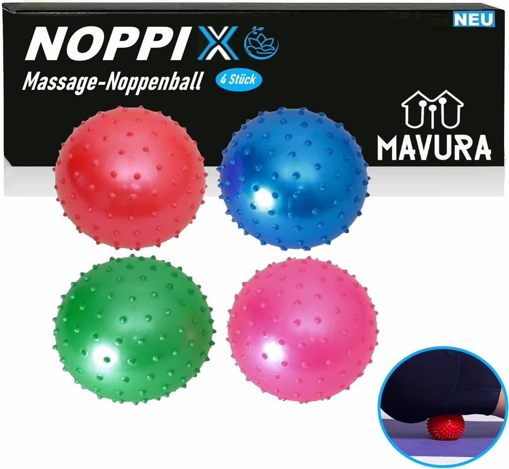NOPPIX Massageball Set Noppenball Igelball Stachelball Produktbild 