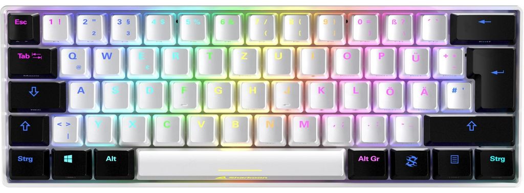 SKILLER SGK50 S4 (weiß/schwarz, PT-Layout, Kailh Red) Produktbild 
