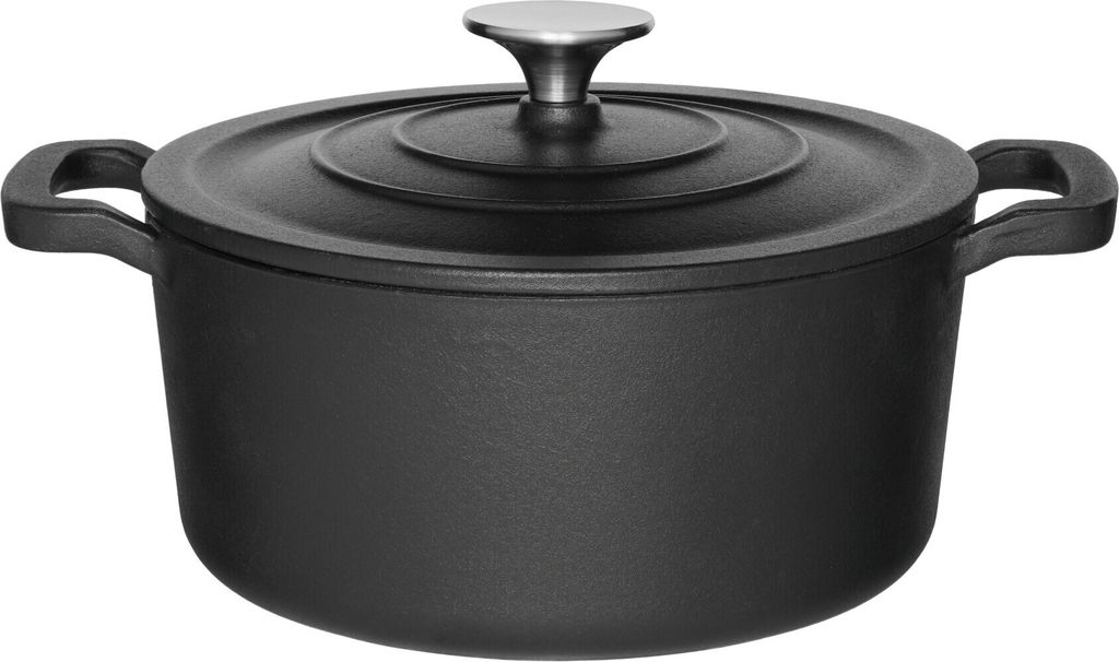 Dutch Oven aus Gusseisen mit Deckel, 3,3 l Fassungsvermögen Produktbild 