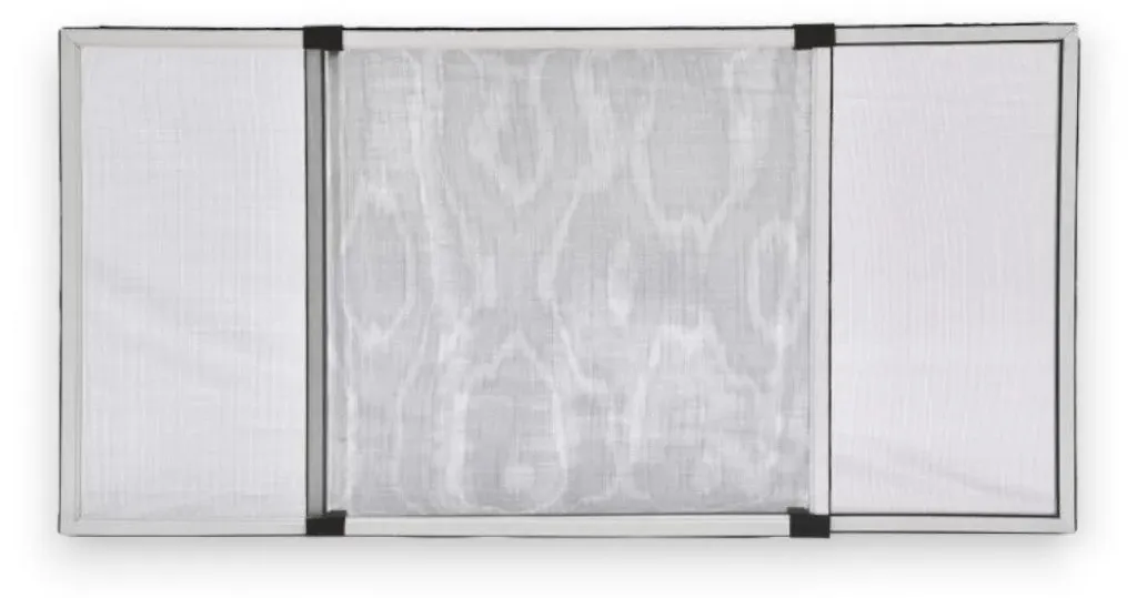 Moustiquaire à panneaux fixes pour fenêtre 100 x 75 cm en cadre aluminium