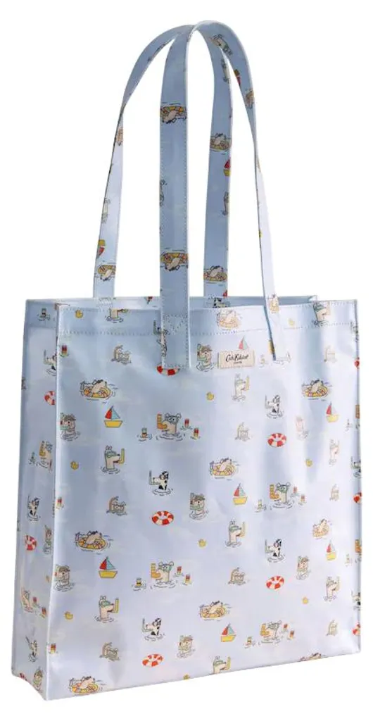Sac shopping Cath Kidston Stanley, motif chiens bleu, grande capacité