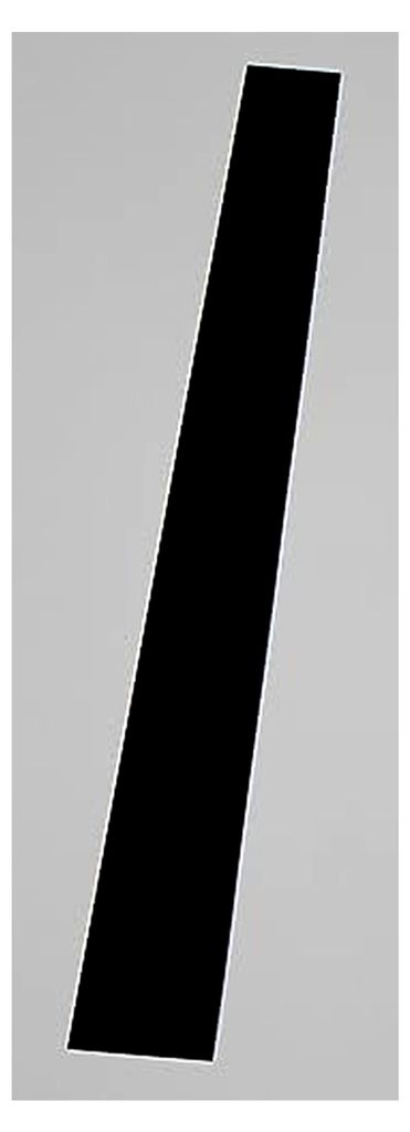 1mm Aluminiumblech RAL9005 Tiefschwarz - Länge bis 500mm - Breite wählbar