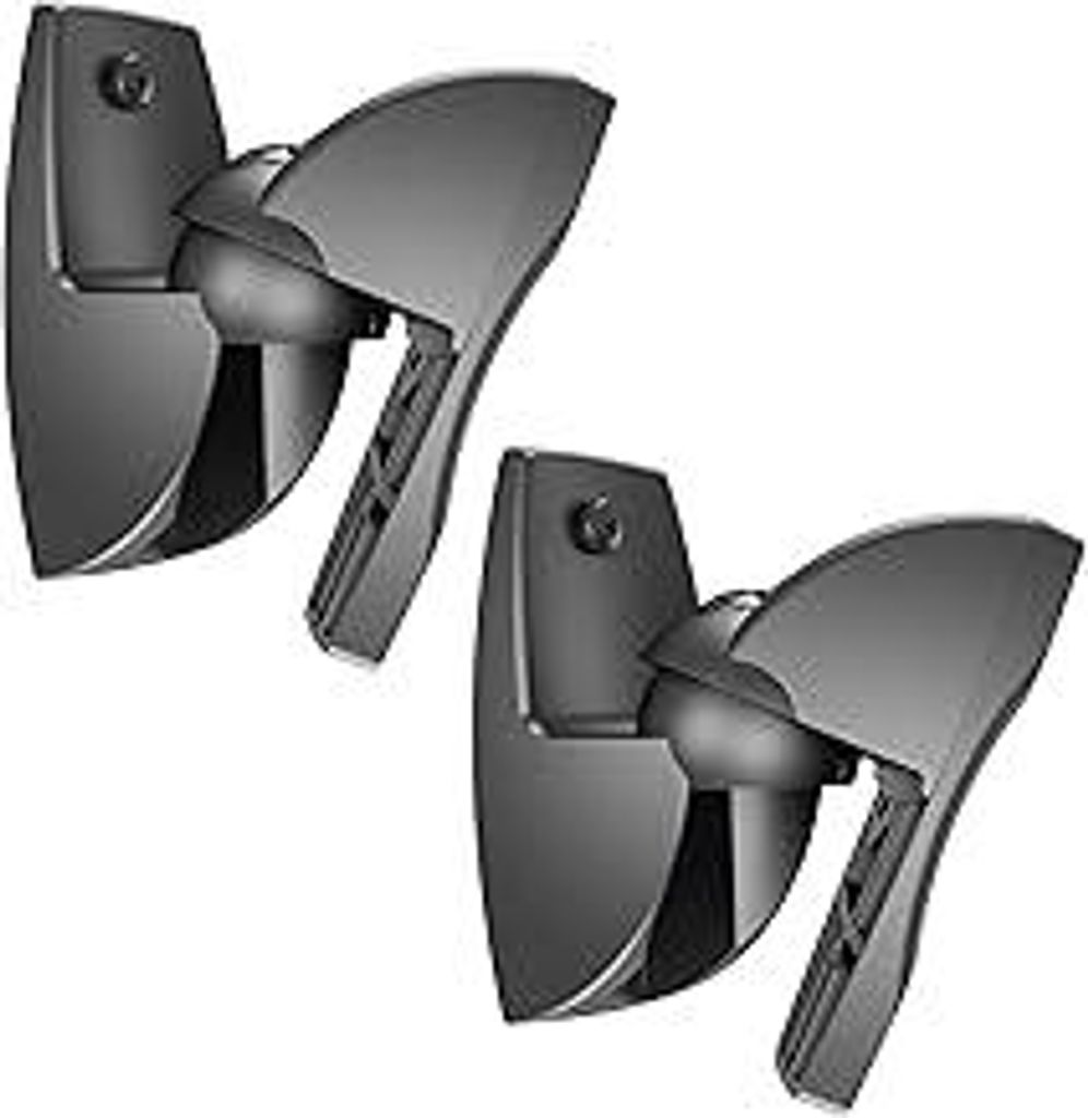 Vogel's VLB 500 Lautsprecher Boxen Wandhalterung Set | schwenkbar und neigbar | vormontiert | max. 5 kg | Umweltfreundliche Verpackung | Schwarz (2X)