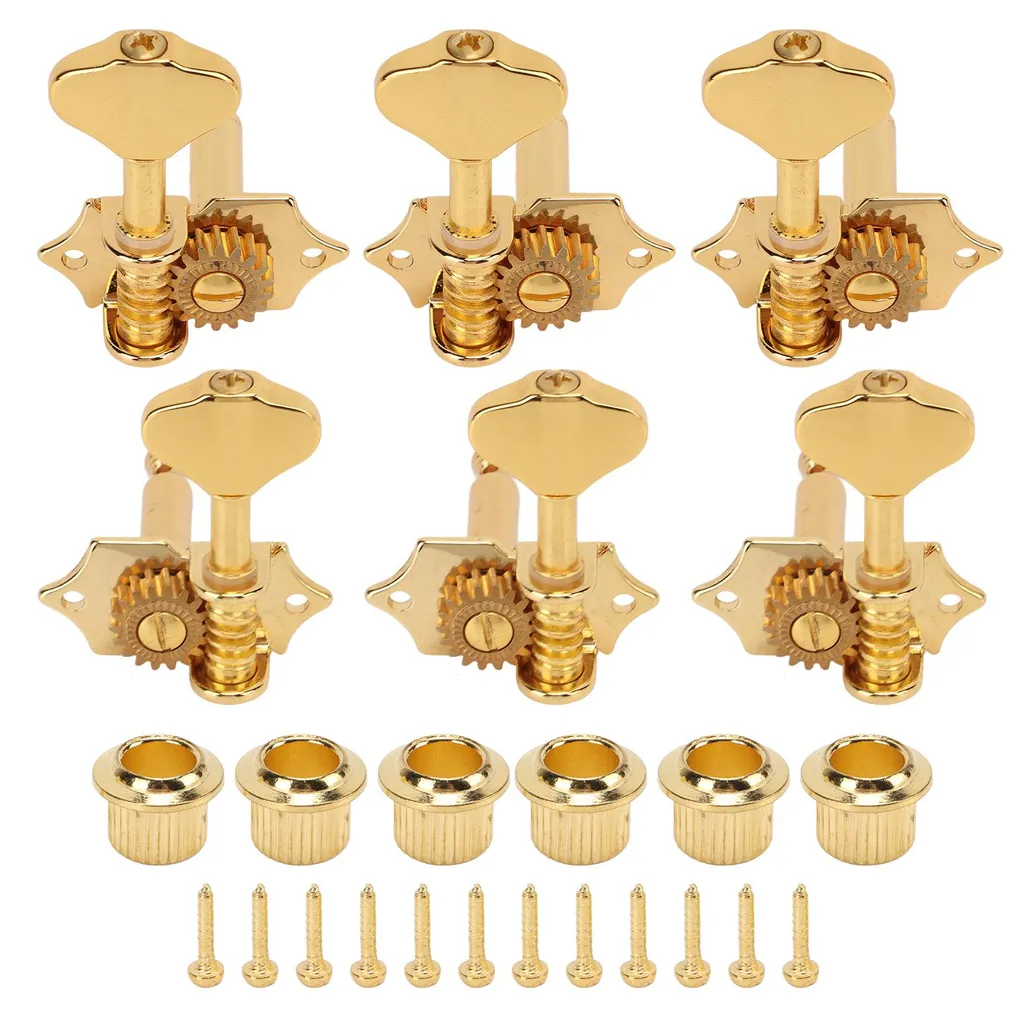 Kit mécaniques guitare 3L3R dorées pour un accordage stable et précis