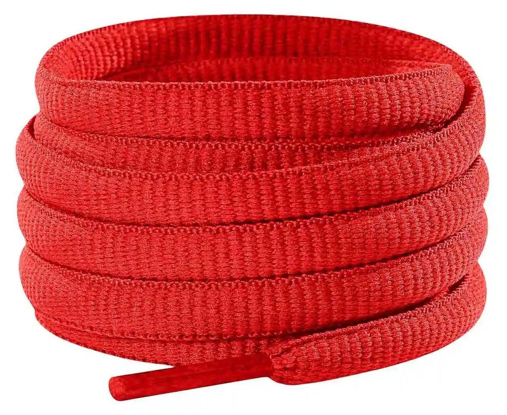 schnuersenkel laufschuhe oval rot