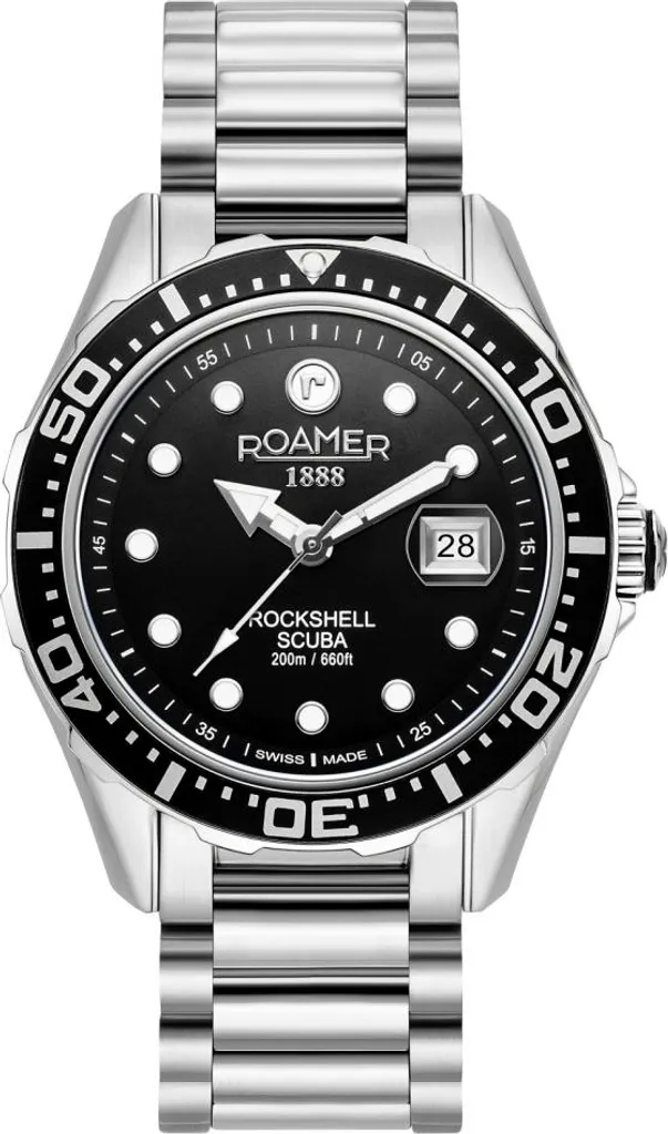 Montre Homme pour le Sport et le Bureau - Roamer 220858 en Acier Bleu