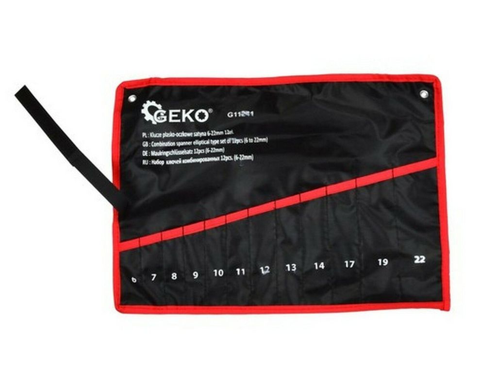 Geko Werkzeugtasche Pouzdro für 25 Schlüssel, 6-22mm