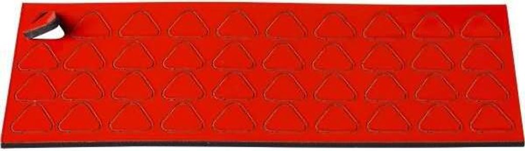 Magnetische Symbole Dreieck 9x9mm VE=40 Stück rot Produktbild 